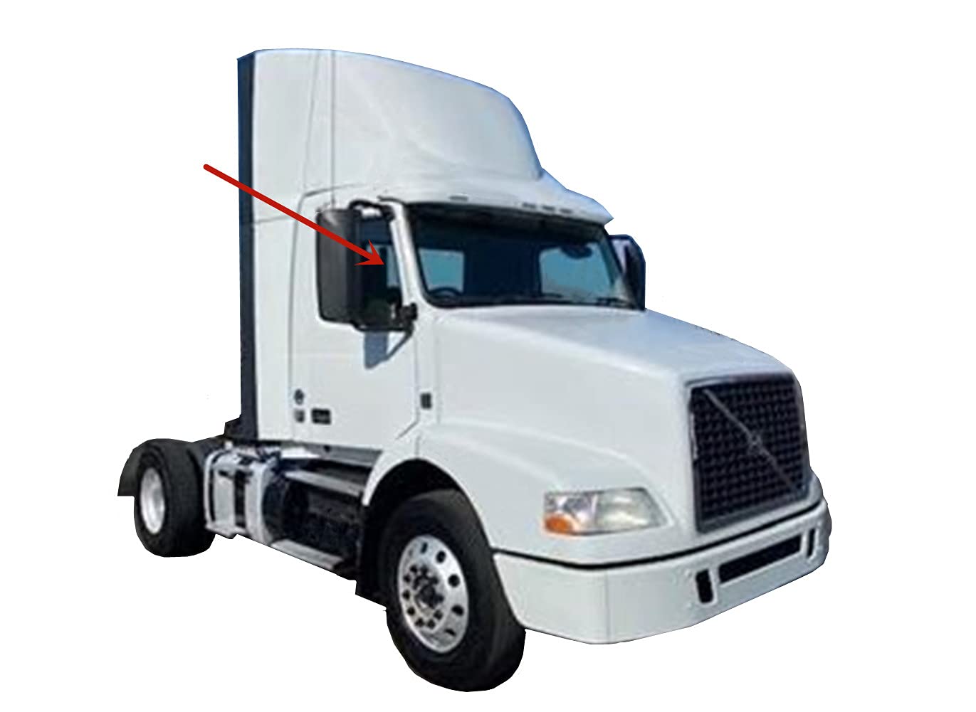 Passenger Right Side Front Door Window Door Glass Compatible with Volvo VHD 2002-2014 Models/ VN-Series 1997-2017 Models/ VT 2006-2010 Models