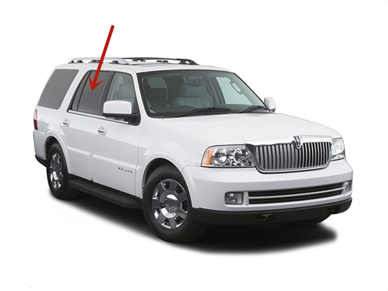 Passenger Right Side Rear Door Window Door Glass Compatible with Mercury Mountaineer/Lincoln Aviator 2002-2010 Models