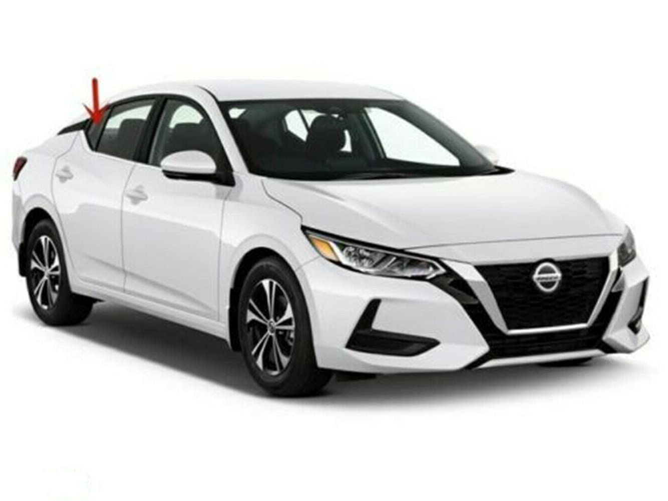 Passenger Right Side Rear Vent Window Vent Glass Compatible with Nissan Sentra 2020-2024 Models