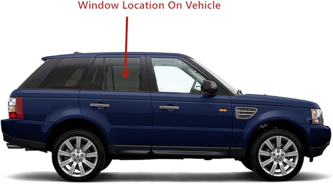 Passenger Right Side Rear Door Window Door Glass Privacy Compatible with Range Rover Sport 4 Door Utility 2006-2013