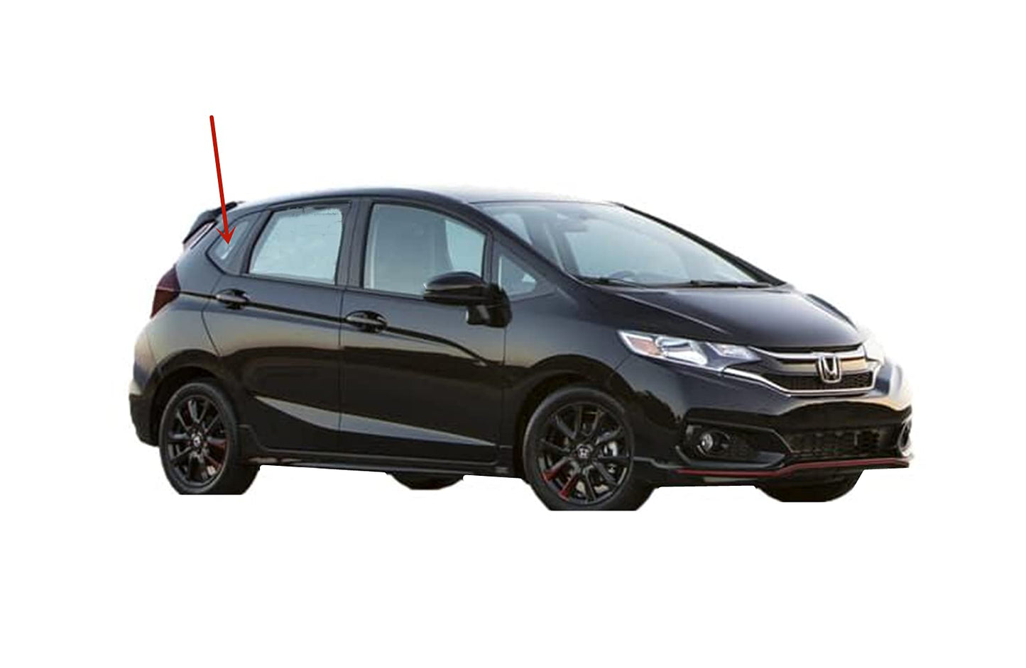 OEM Passenger Right Side Rear Quarter Window Quarter Glass Compatible with Honda Fit 2015-2020 Models