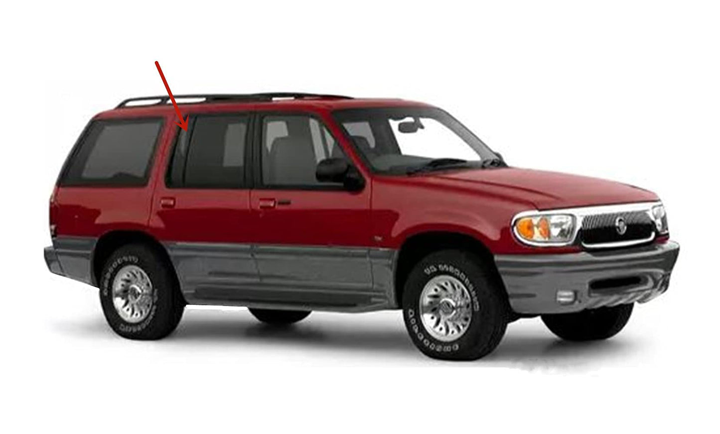 Passenger Right Side Rear Vent Window Vent Glass Compatible with Ford Explorer/Mercury Mountaineer 1991-1997 4 Door Models