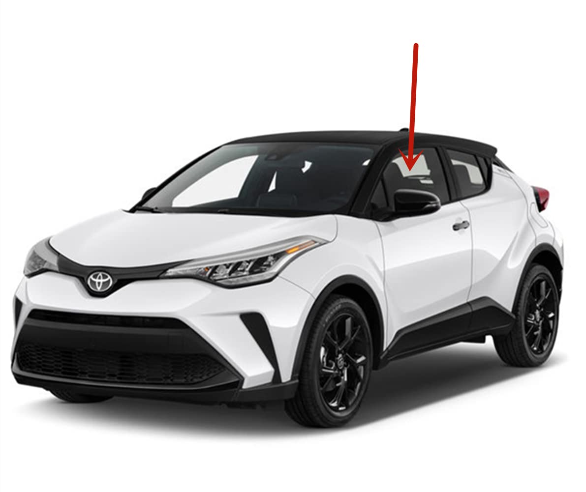 Driver Left Side Front Door Window Door Glass Compatible with Toyota C-HR 2018-2021 Models