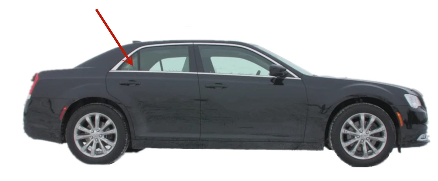 OE Passenger Right Side Rear Vent Window Vent Glass Compatible with Chrysler 300 2011-2023 Models