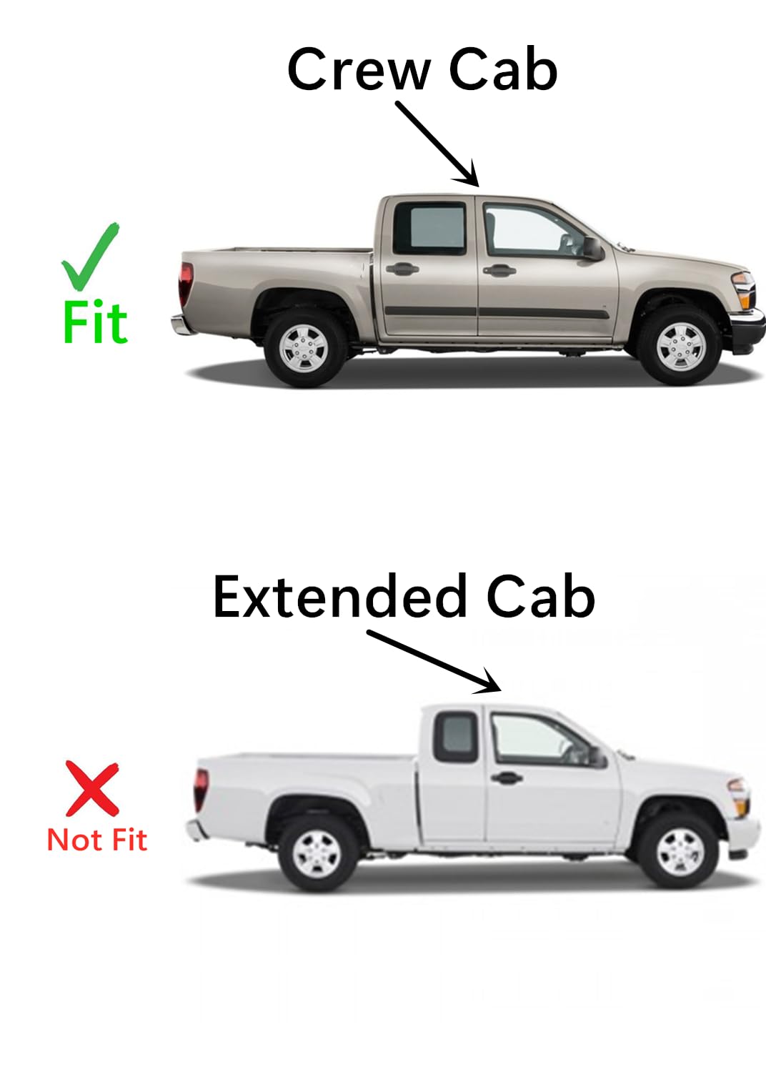 Passenger Right Side Rear Door Window Door Glass Compatible with Chevrolet Colorado/GMC Canyon 4 Door Crew Cab 2004-2012 Models