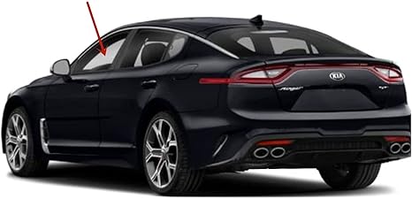 Tempered Driver Left Side Front Door Window Door Glass Compatible with Kia Stinger 2018-2023 Models
