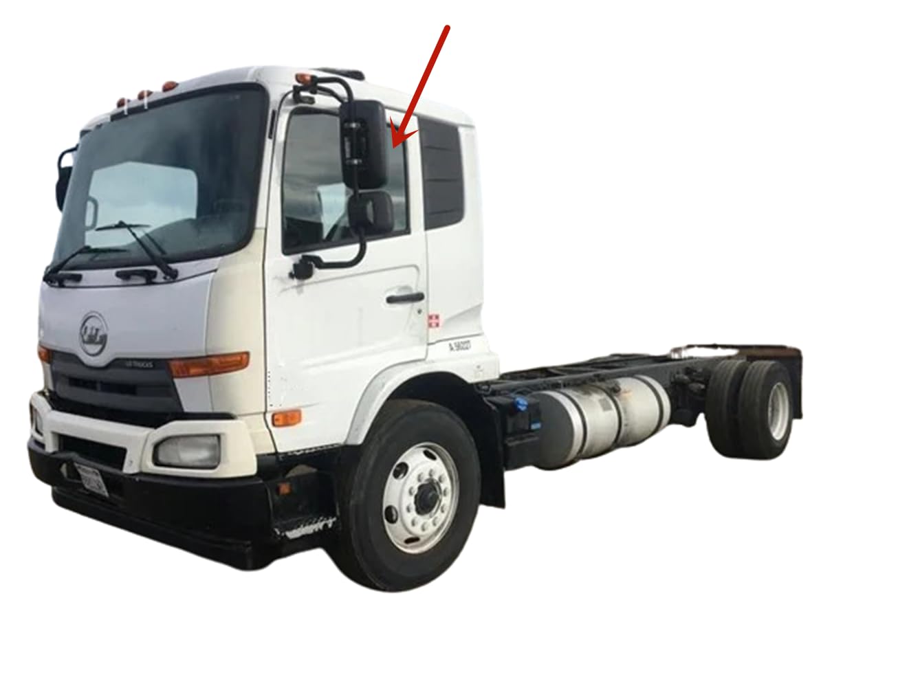 Tempered Driver Left Side Front Door Window Door Glass Compatible with UD1800 UD2000 UD2300 UD2600 UD3300 Truck 2011-2012 Models