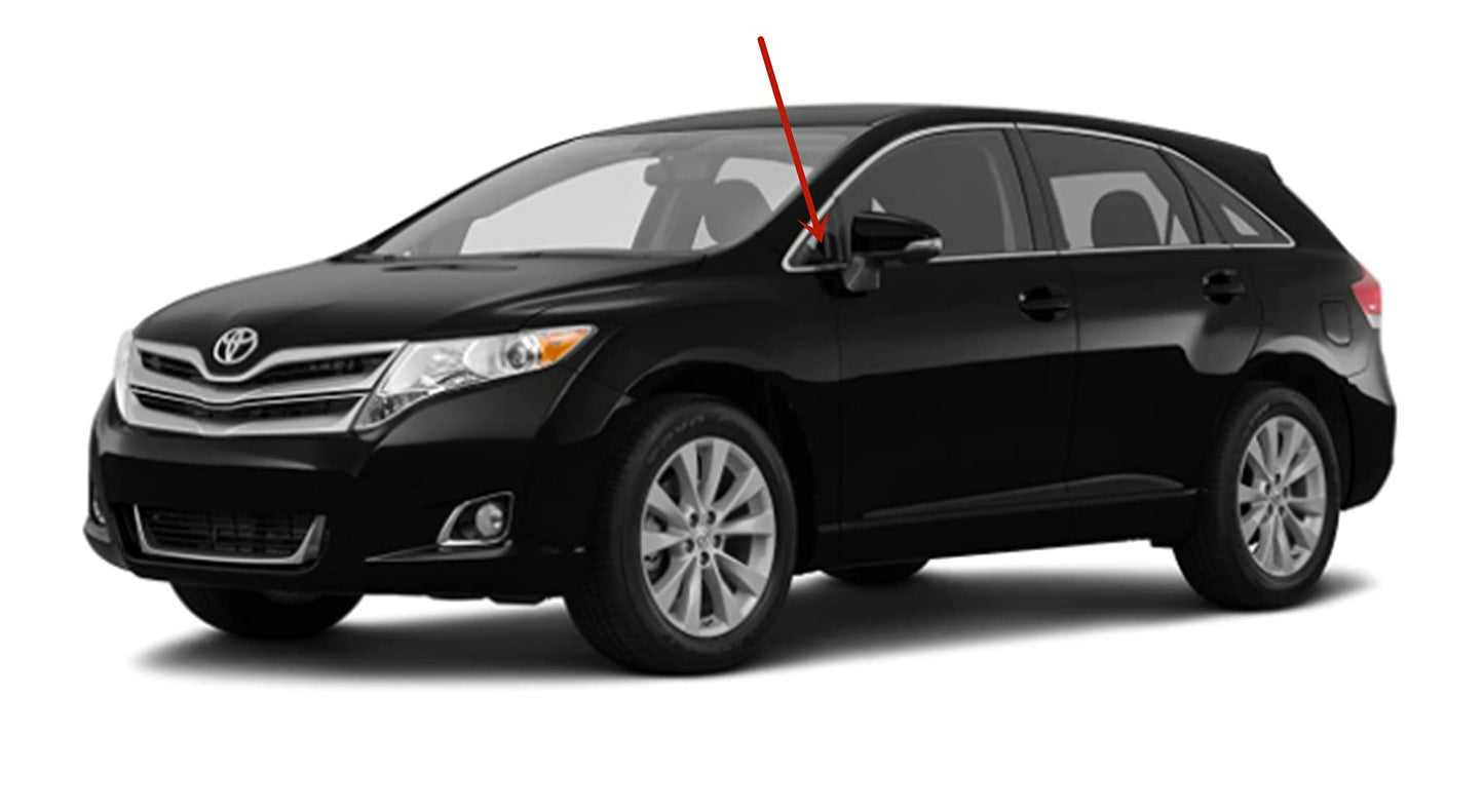 OEM Driver Left Side Front Vent Window Vent Glass Compatible with Toyota Venza 2009-2016 Models