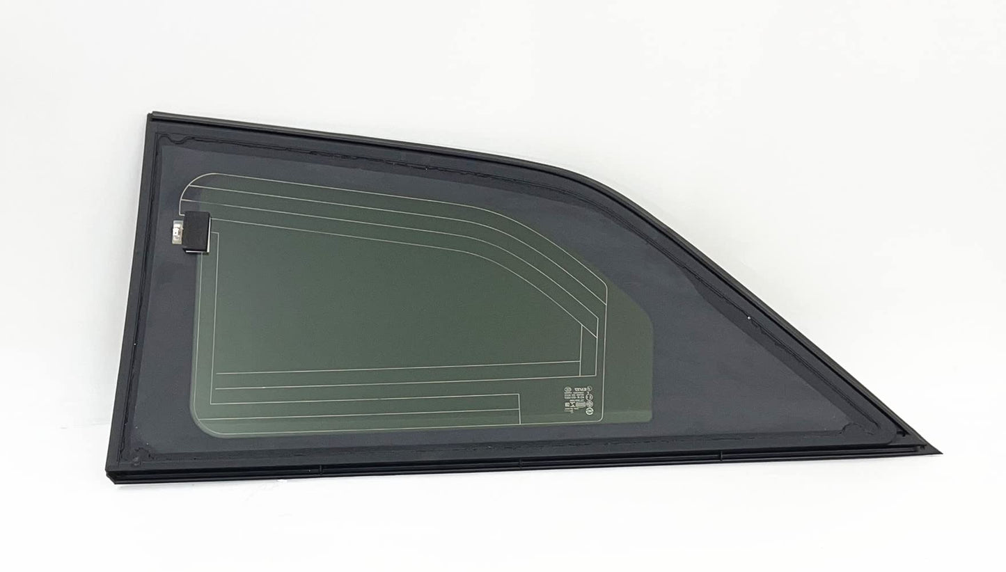 With Antenna Style Passenger Right Side Quarter Window Quarter Glass Compatible with Honda Odyssey 2011-2017 Models