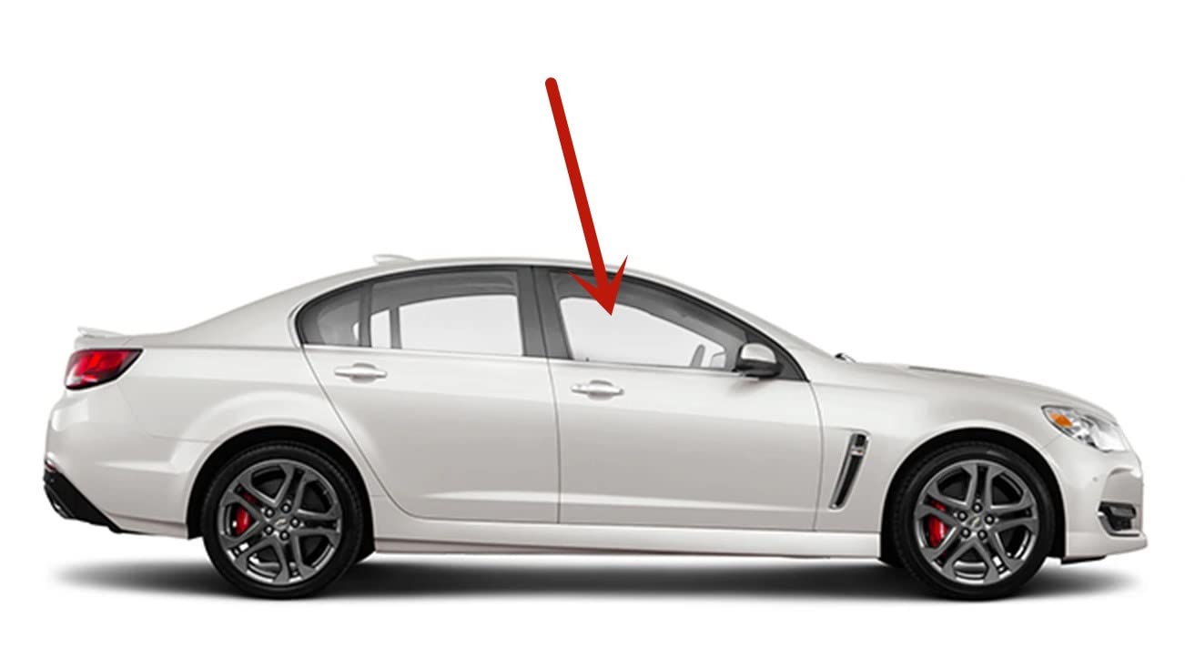 Passenger Right Side Front Door Window Door Glass Compatible with Chevrolet SS 2014-2017 US Models Only