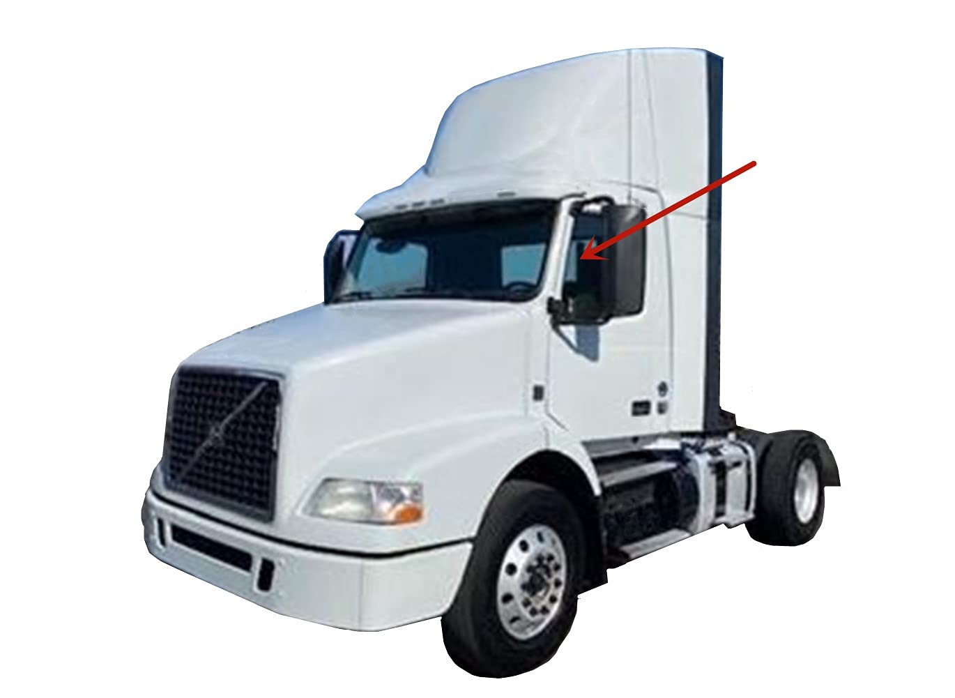 Driver Left Side Front Door Window Door Glass Compatible with Volvo VHD 2002-2014 Models/ VN-Series 1997-2017 Models/ VT 2006-2010 Models