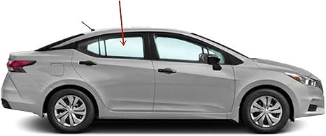 Passenger Right Side Rear Door Window Door Glass Compatible with Nissan Versa 2020-2025 Models