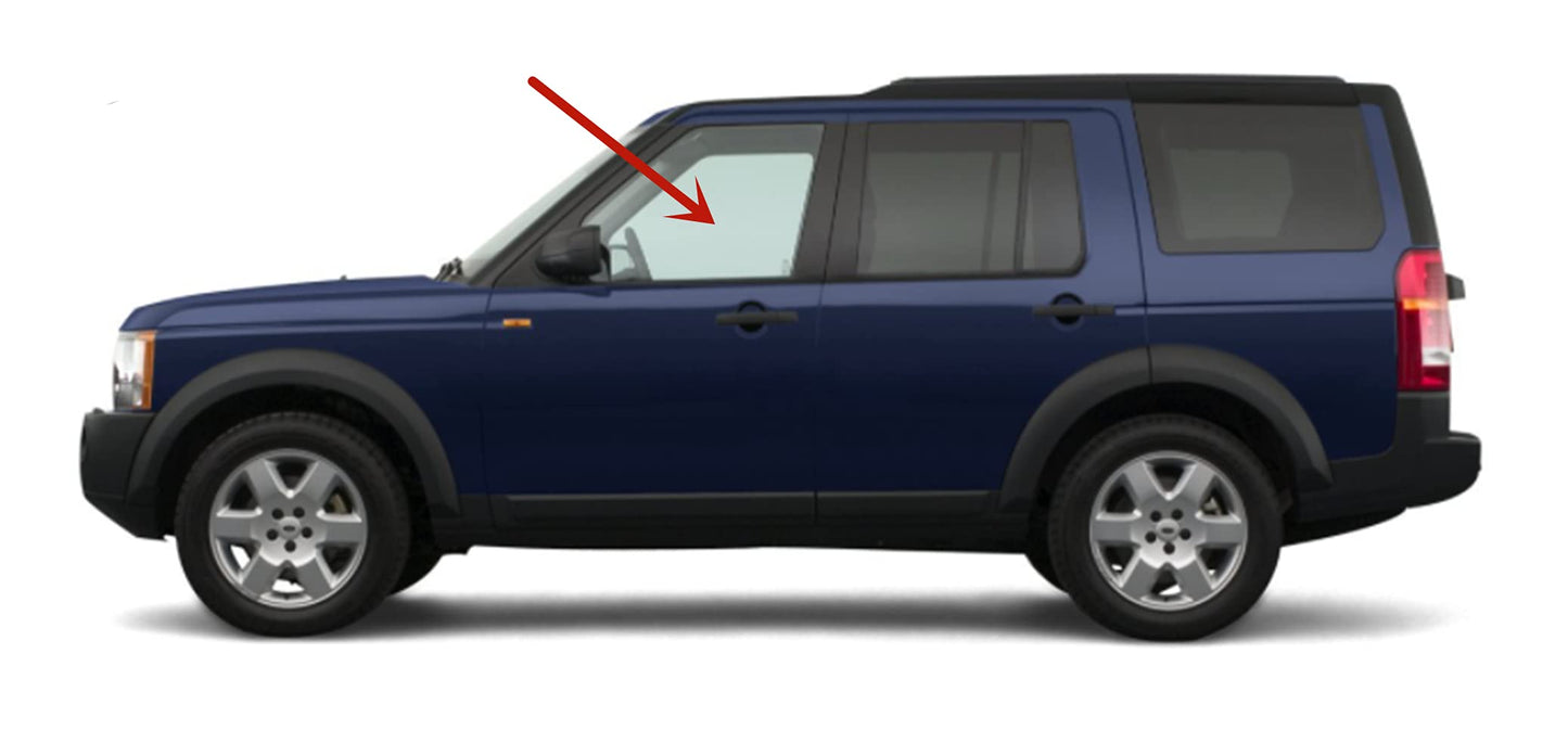 Driver Left Side Front Door Window Door Glass Compatible with Land Rover LR3 2005-2009 Models/Land Rover LR4 2010-2017 Models