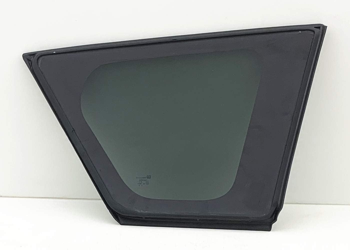 Black Moulding Driver Left Side Quarter Window Quarter Glass Compatible with Mitsubishi Outlander 2007-2013 Models