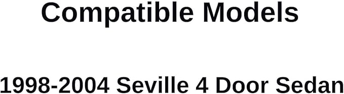Driver Left Side Rear Door Window Door Glass Compatible with Cadillac Seville 4 Door Sedan 1998-2004 Models