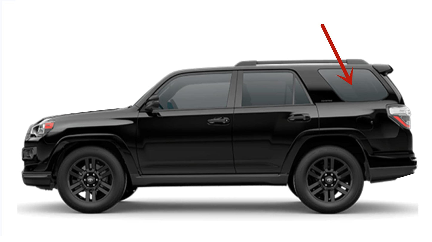 Privacy Driver Left Side Quarter Window Quarter Glass Compatible with Toyota 4Runner 2014-2024 Models