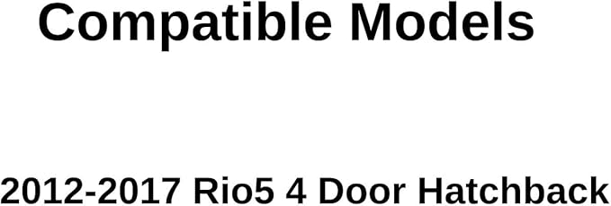 Heated Back Window Back Glass Compatible with Kia Rio5 4 Door Hatchback 2012-2017 Models