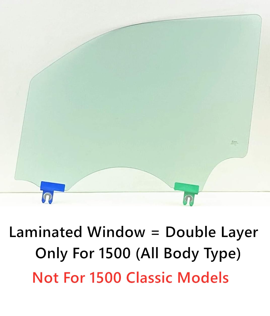 Laminated Driver Left Side Front Door Window Door Glass Compatible with Ram 1500 Pickup 2019-2025 Models (Not For 1500Classic)