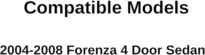 Heated Back Window Back Glass Compatible with Suzuki Forenza 4 Door Sedan 2004-2008 Models