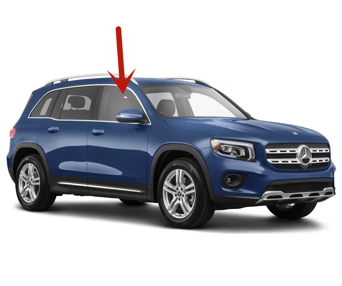 Tempered Passenger Right Side Front Door Window Door Glass Compatible with Mercedes Benz GLB-Class GLB200 GLB250 GLB35AMG 2020-2024 Models