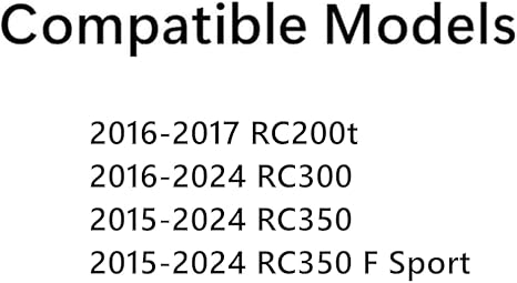 Driver Left Side Door Window Door Glass Compatible with Lexus RC200t / RC300 / RC350 2015-2024 Models