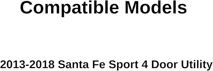 Passenger Right Side Rear Door Window Door Glass Compatible with Hyundai Santa Fe Sport 2013-2018 Models