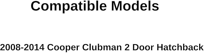 Back Window Back Glass Passenger Right Side Compatible with Mini Cooper Clubman 2 Door Hatchback 2008-2014 Models