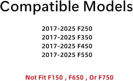 Stationary Heated Rear Back Window Back Glass Compatible with Ford F250 F350 F450 F550 2017-2025 Models (Not For F150, F650,Or F750)