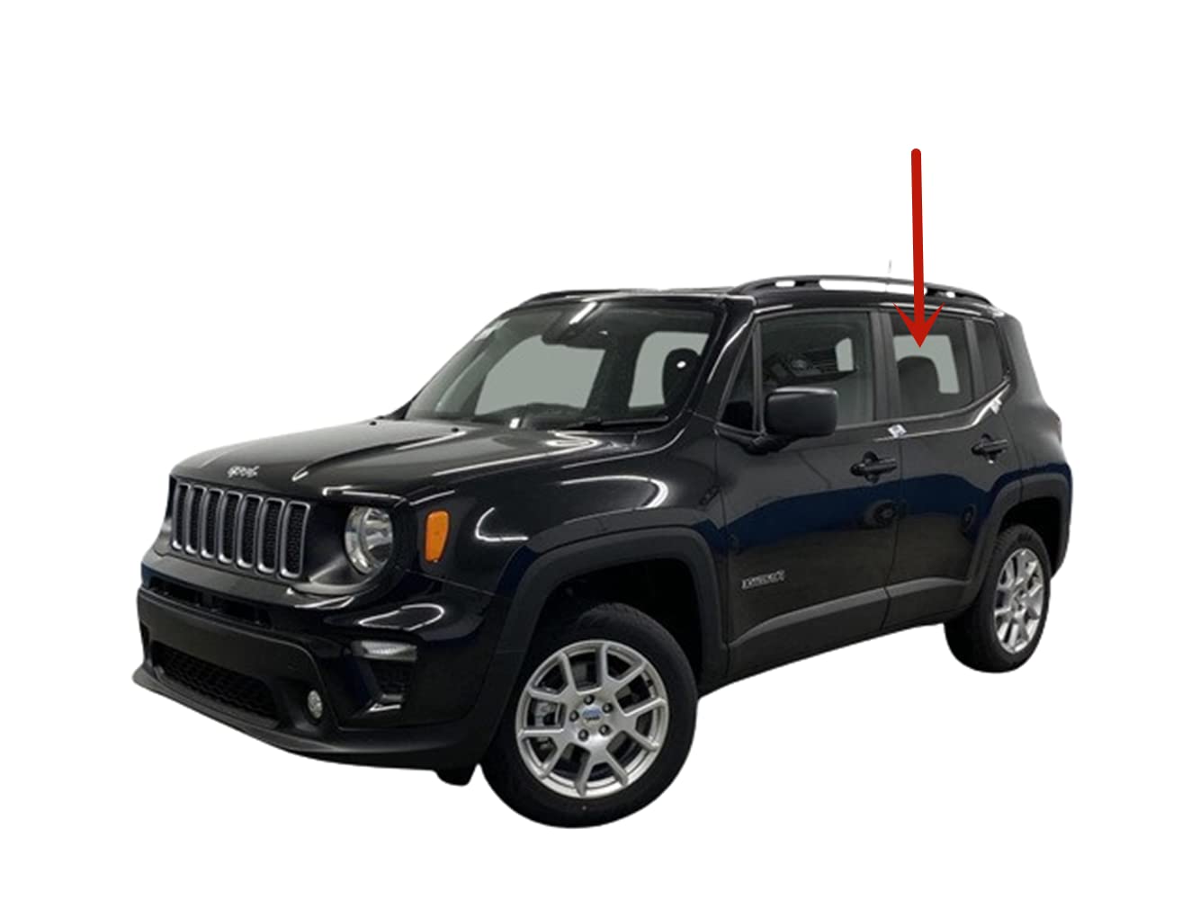 Driver Left Side Rear Door Window Door Glass Compatible with Jeep Renegade 2015-2023 Models