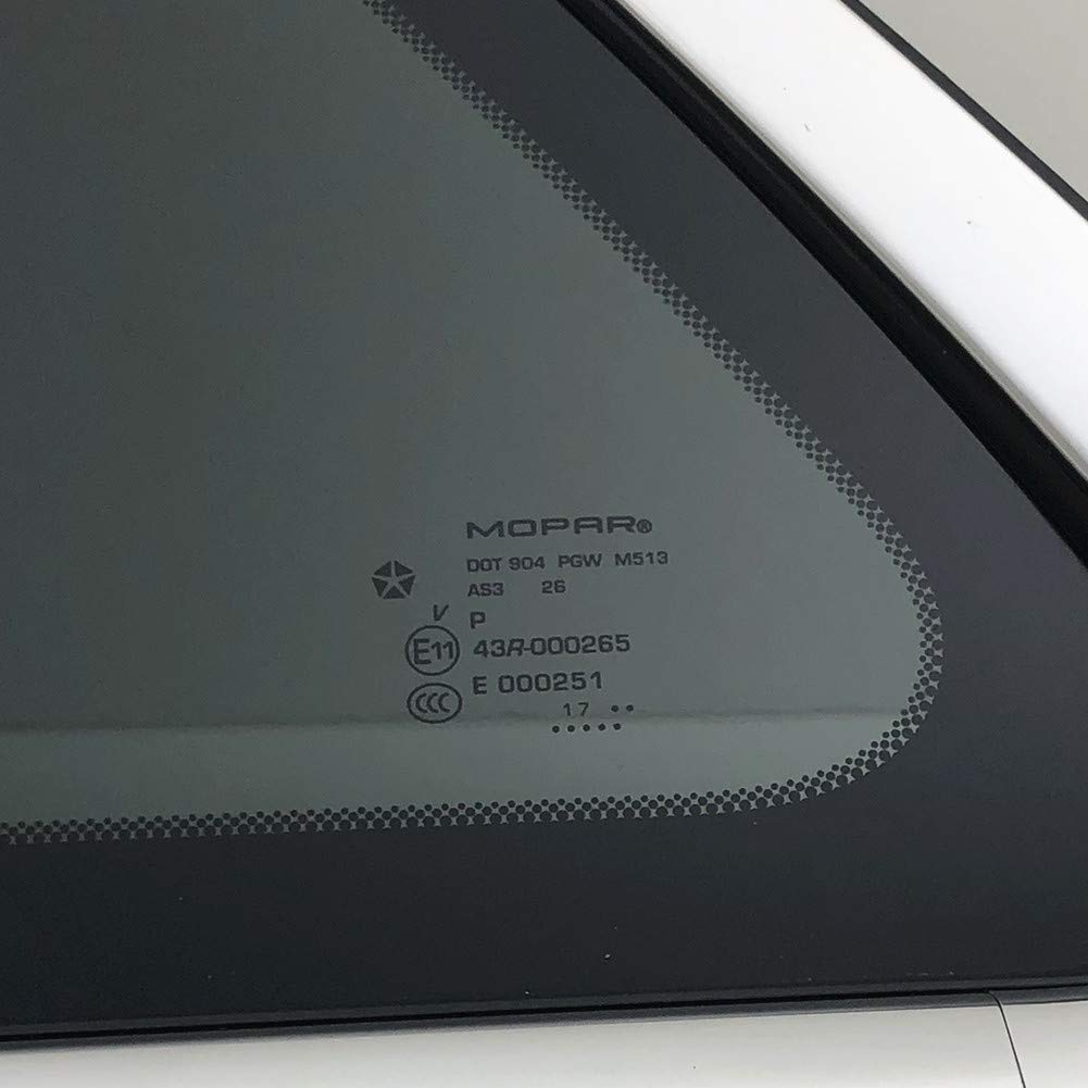 OEM Driver Left Side Quarter Window Quarter Glass Compatible with Jeep Grand Cherokee 2014-2020 / 2021 Grand Cherokee WK Models