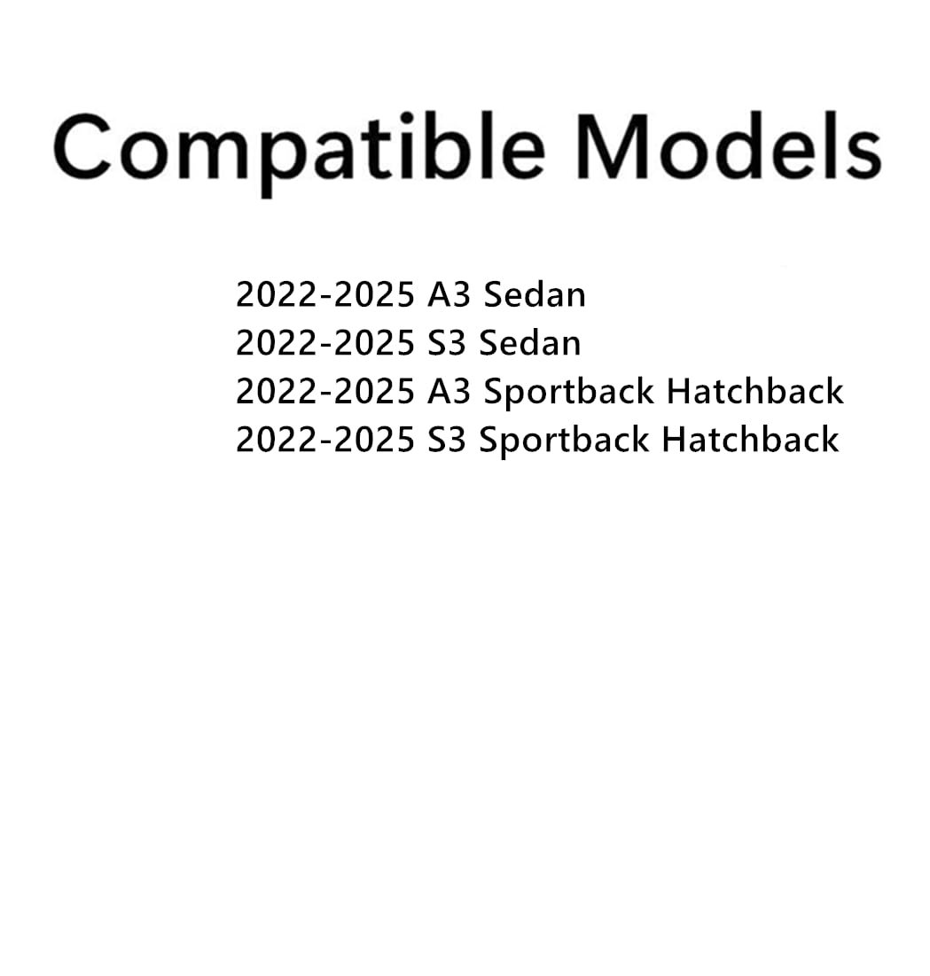 Tempered Driver Left Side Front Door Window Door Glass Compatible with Audi A3 / S3 2022-2025 Model