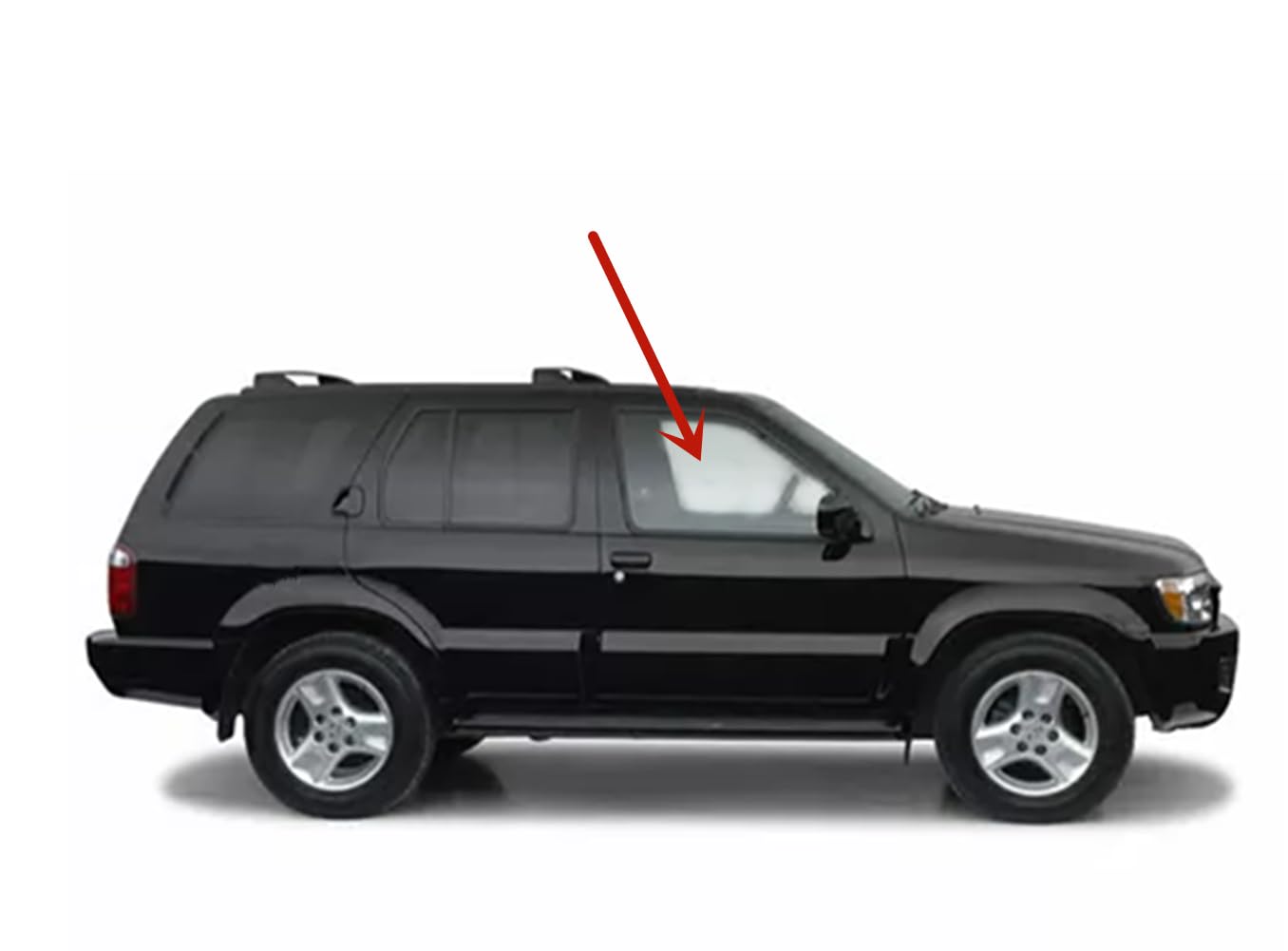 Passenger Right Side Front Door Window Door Glass Compatible with Nissan Pathfinder/Infiniti QX4 1996-2004 Models (Not for Pathfinder Armada)