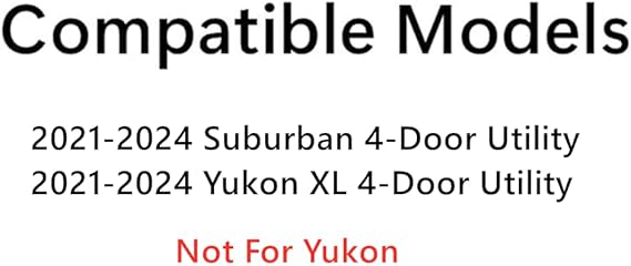 Passenger Right Side Rear Quarter Window Quarter Glass With Alarm Wire Compatible with Chevrolet Suburban /GMC Yukon XL 2021-2022 Models (Not For Yukon)
