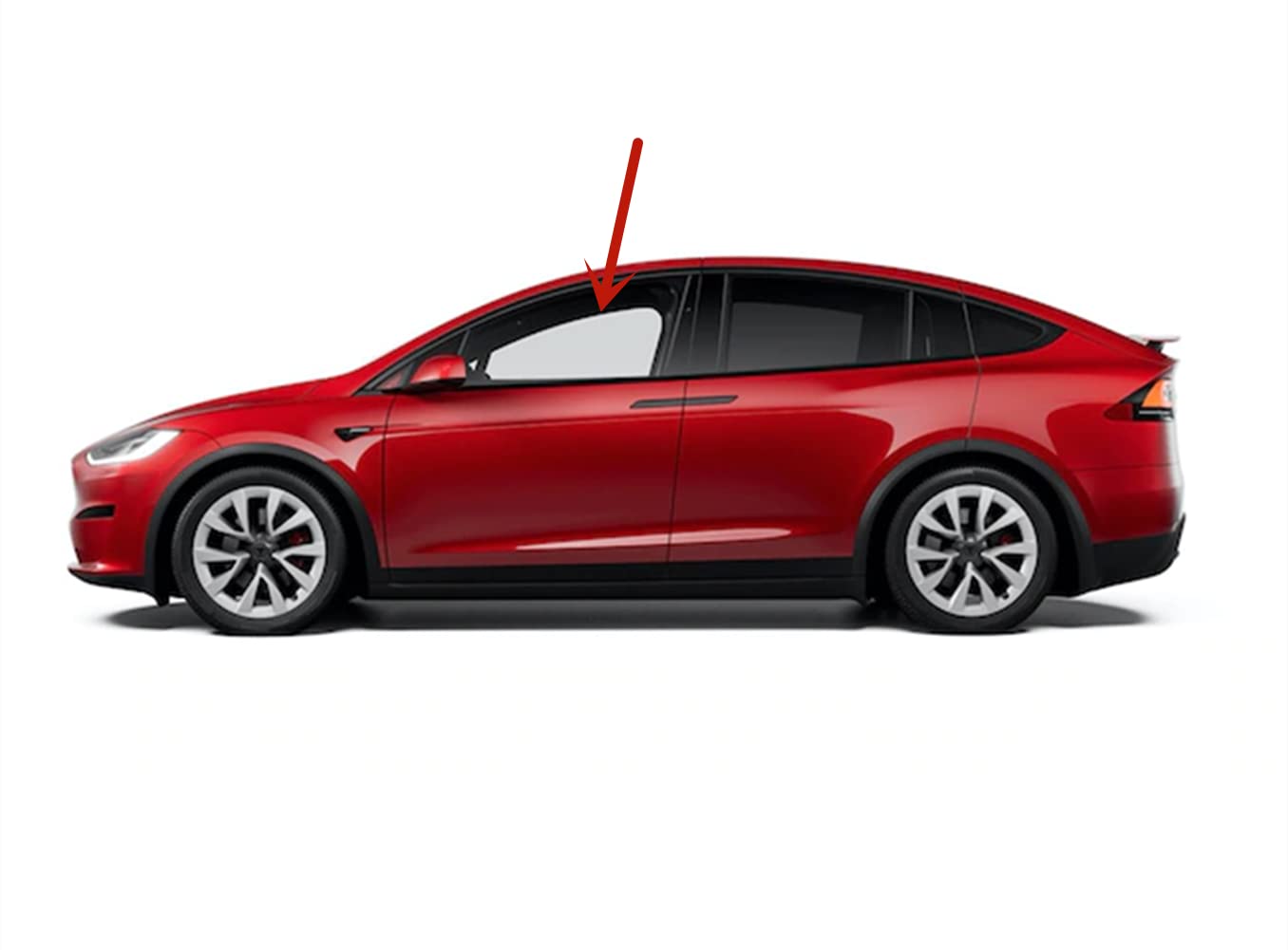 Driver Left Side Front Door Window Door Glass Compatible with Tesla Model X 2016-2025 Models