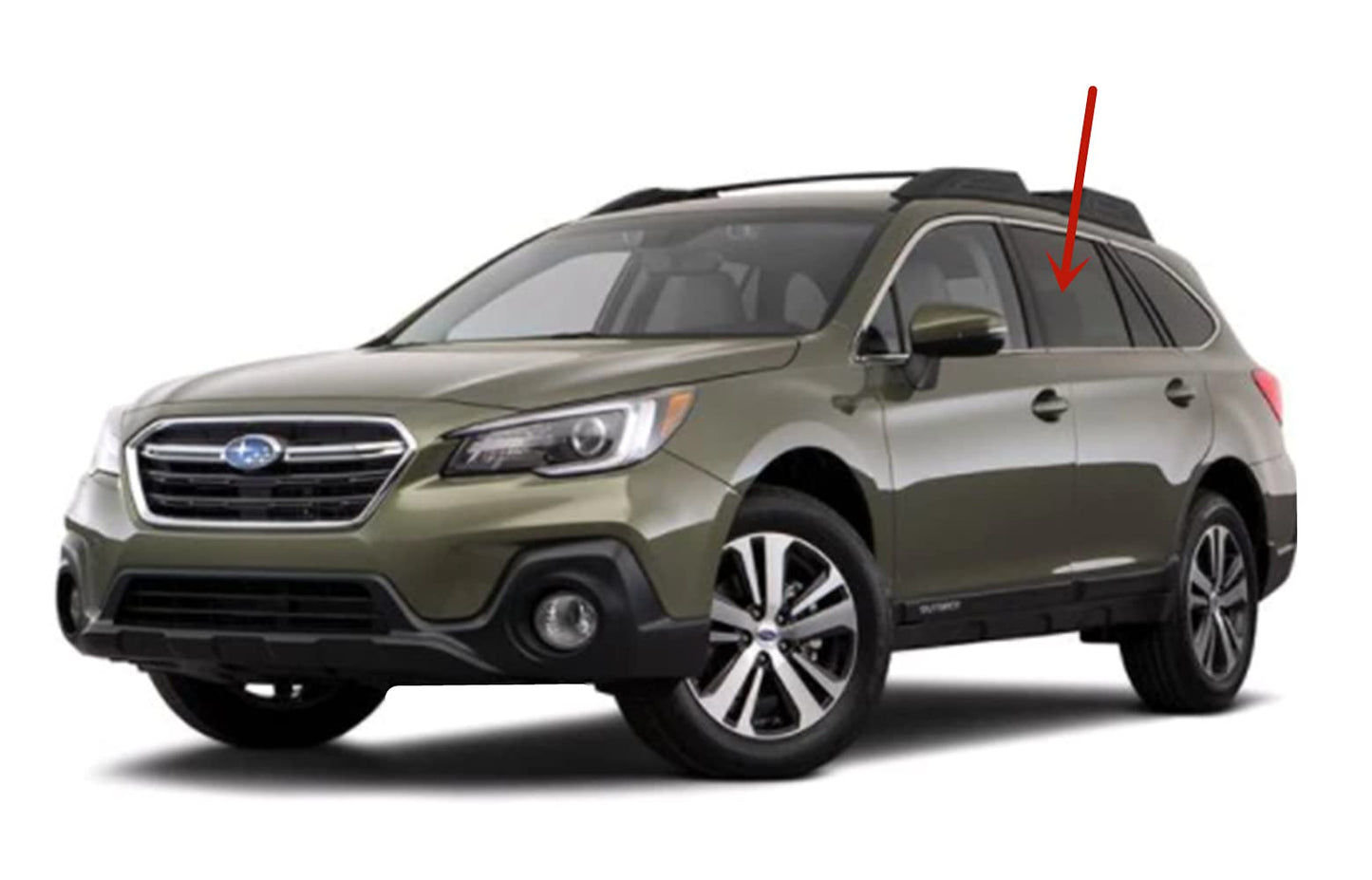 Driver Left Side Rear Door Window Privacy Glass Compatible with Subaru Outback 2015-2019 Models