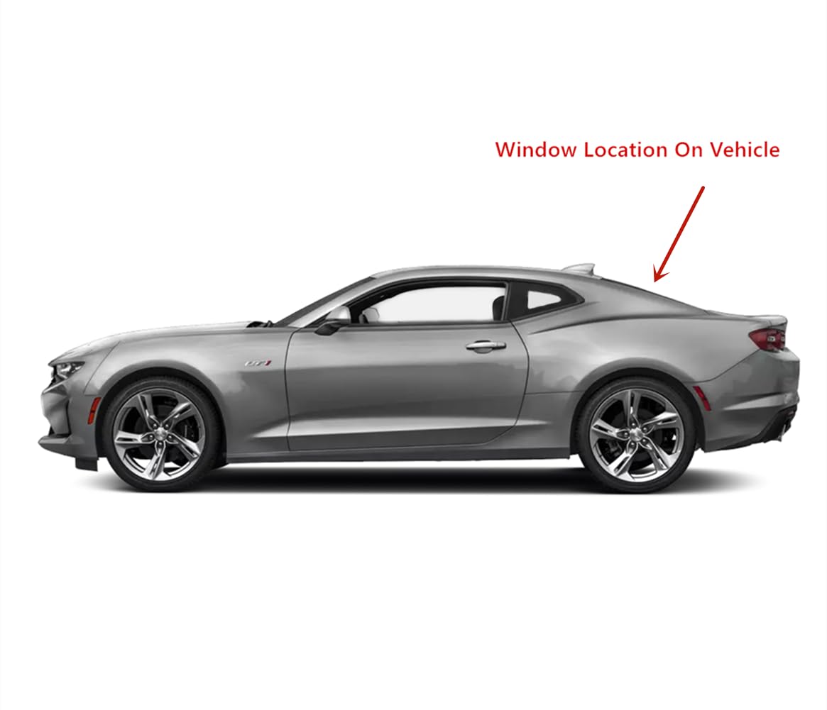 Heated Back Window Back Glass Compatible with Chevrolet Camaro 2 Door Coupe 2016-2024 Models