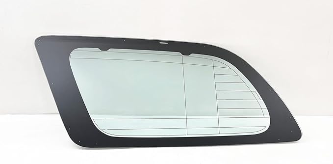W/ Sunshade Hook & Antenna Style Tempered Passenger Right Side Quarter Window Quarter Glass Compatible with Toyota Sequoia 2008-2022 Models