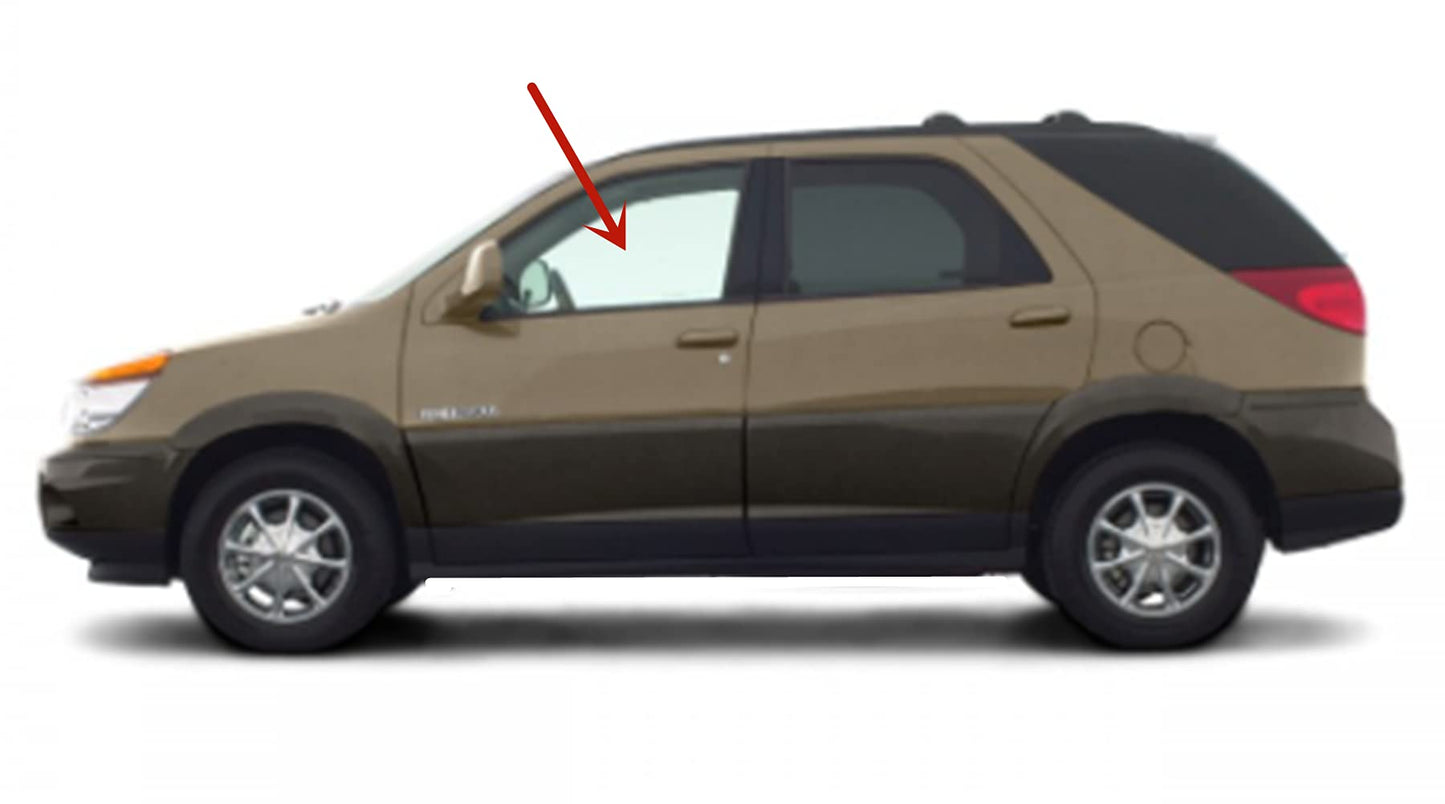 Driver Left Side Front Door Window Door Glass Compatible with Buick Rendezvous 2002-2005 Models