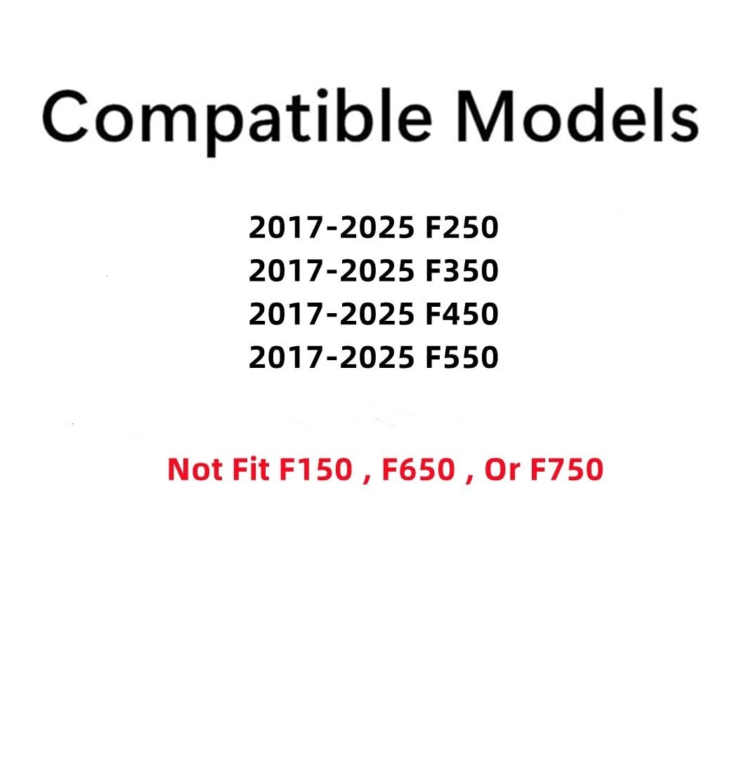 Rear Manual Slider Back Window Back Glass Compatible with Ford F250 F350 F450 F550 2017-2025 Models