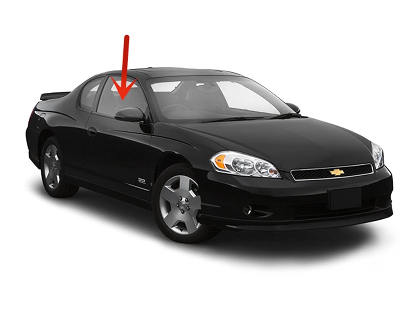 Passenger Right Side Front Door Window Door Glass Compatible with Chevrolet Monte Carlo 2 Door Coupe 1995-1999 Models