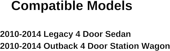 Driver Left Side Front Door Window Door Glass Compatible with Subaru Legacy 4 Door Sedan / Outback 4 Door Wagon 2010-2014 Models
