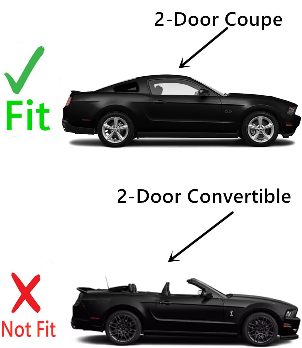 Factory Privacy Tinted Passenger Right Side Quarter Window Quarter Glass Compatible with Ford Mustang 2-Door Coupe 2010-2014 Models