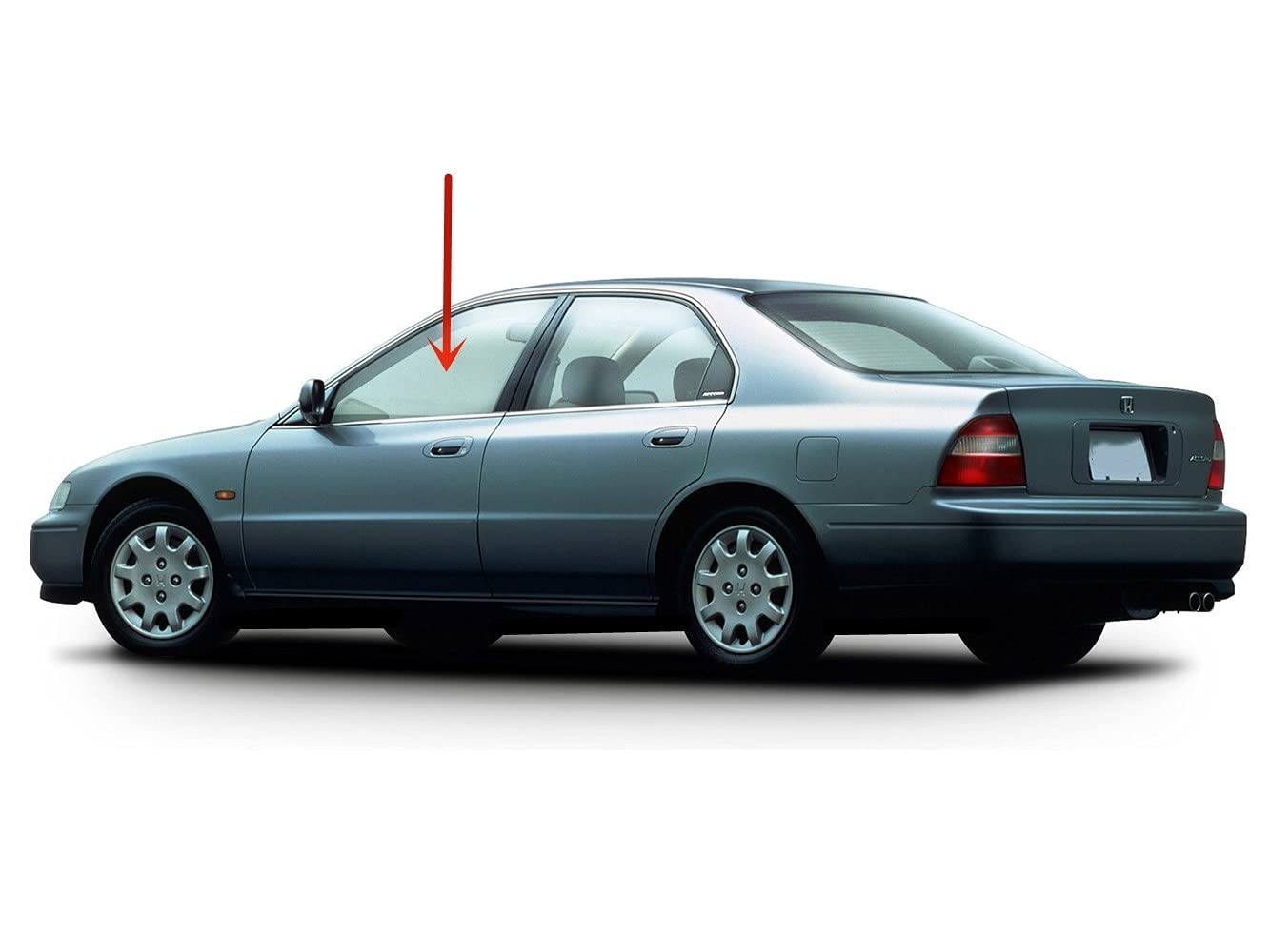Driver Left Side Front Door Window Door Glass Compatible with Honda Accord 4 Door Sedan/Wagon 1994-1997 Models