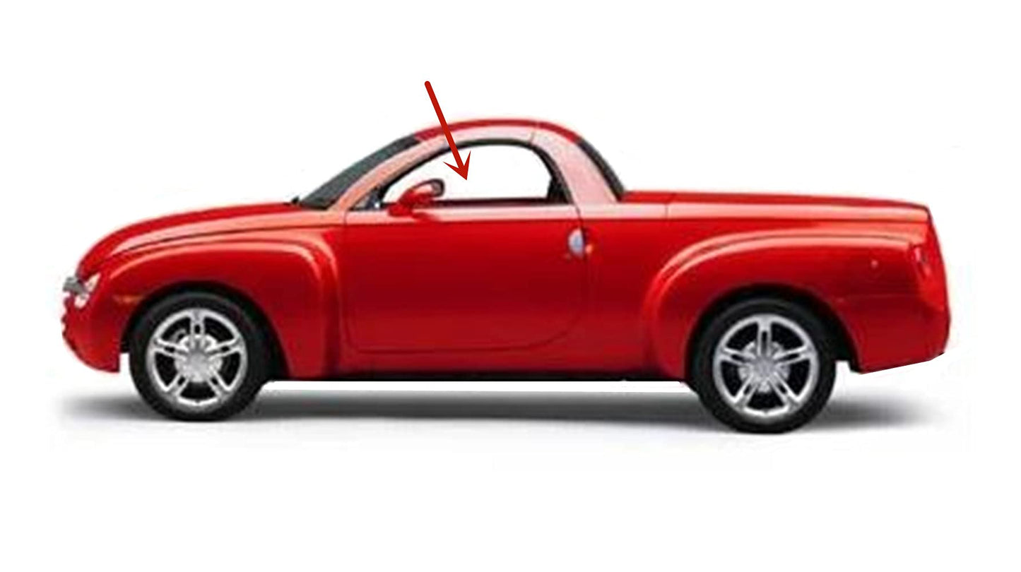 Driver Left Side Door Window Door Glass Compatible with Chevrolet SSR 2003-2006 Models