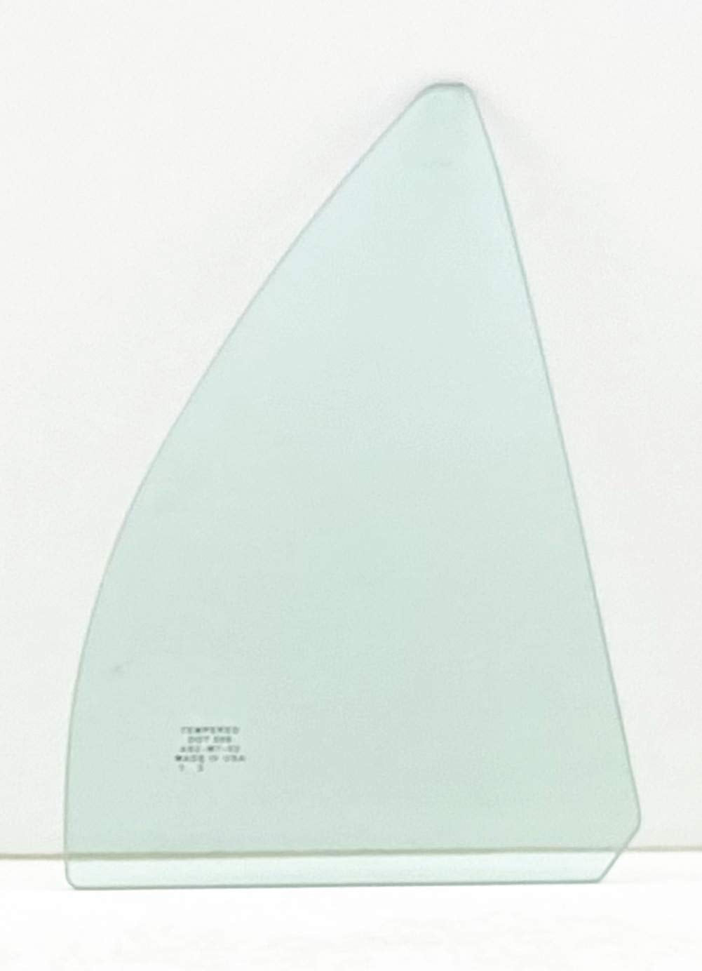 Passenger Right Side Rear Vent Window Vent Glass Compatible with Toyota Corolla/Chevrolet Prizm 4 Door Sedan 1998-2002 Models