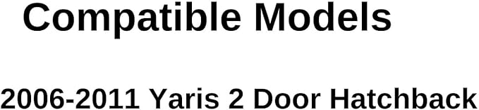 Driver Left Side Front Door Window Door Glass Compatible with Toyota Yaris 2 Door Hatchback 2006-2011 Models