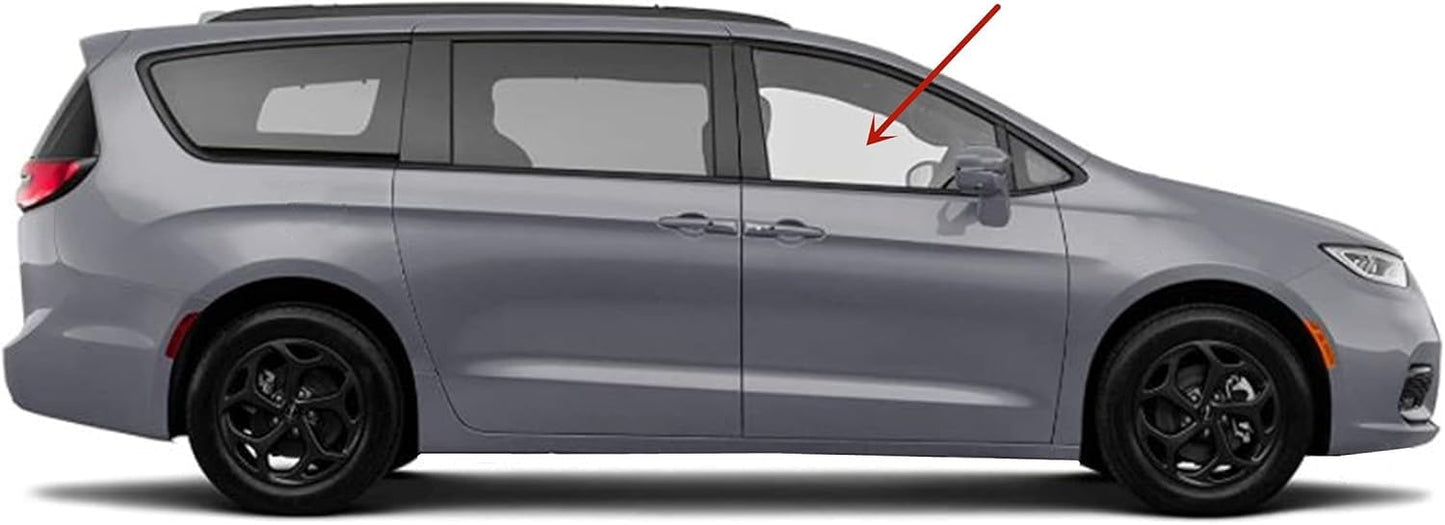 Laminated Passenger Right Side Front Door Window Door Glass Compatible with Chrysler Pacifica / Voyager 2017-2025 Models
