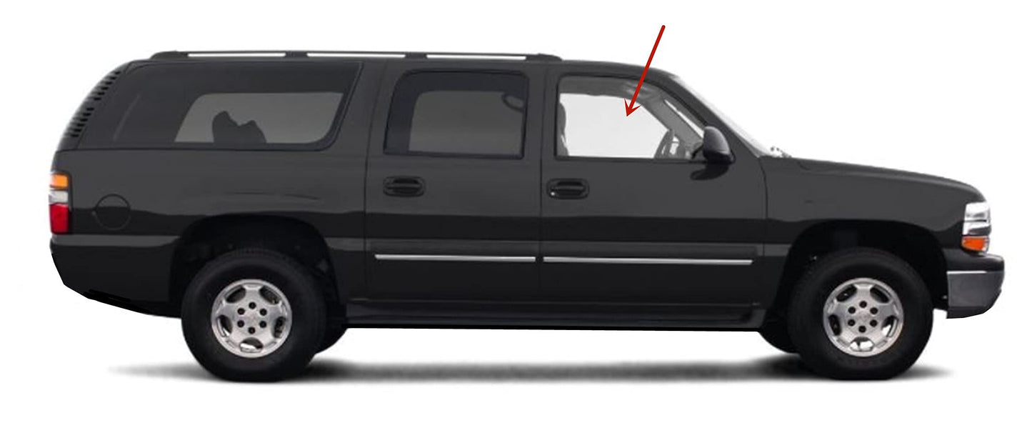 Laminated Passenger Right Side Front Door Window Door Glass Compatible with Chevrolet Suburban/Tahoe 2015-2020 Models