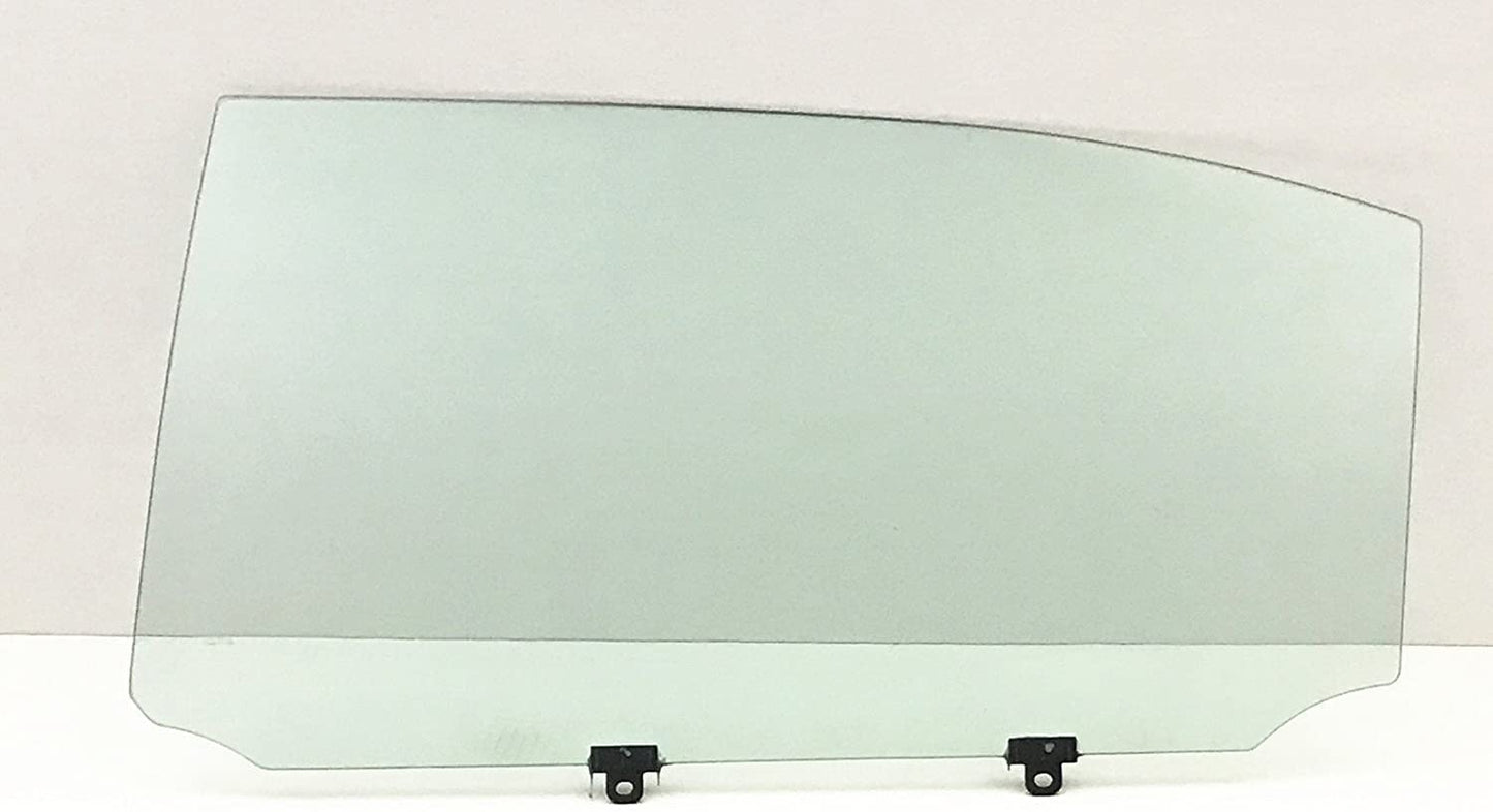 Driver Left Side Rear Door Window Door Glass W/ 2x5mm Clips Compatible with Lexus LS460 2007-2017 Models (Not For LS460 L)