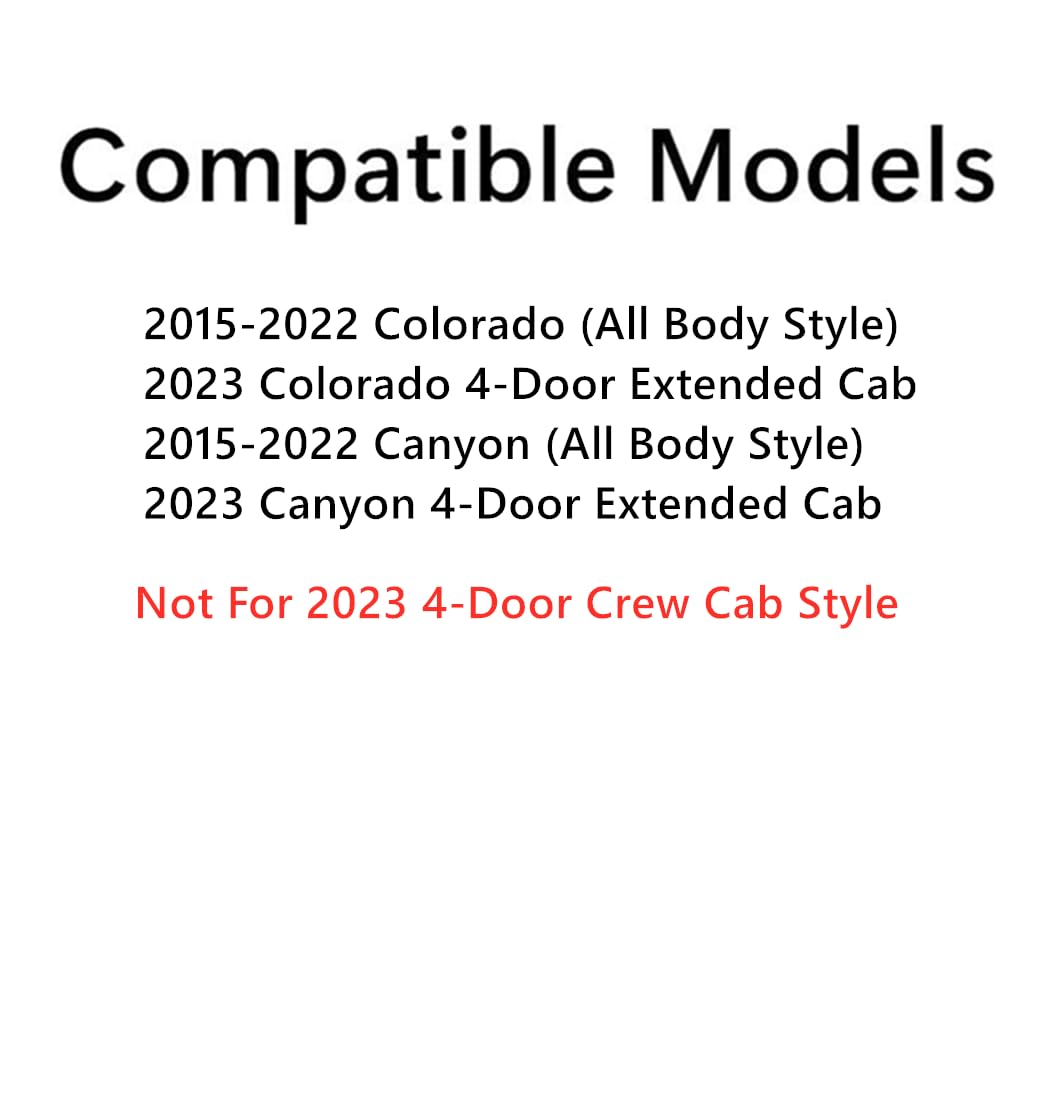 Tempered Driver Left Side Front Door Window Door Glass Compatible with Chevrolet Colorado GMC Canyon All Body Style 2015-2022 / 4-Door Extended Cab 2023 Models